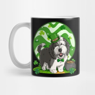 Sheepadoodle Leprechaun St Patricks Day Irish Dog Mug